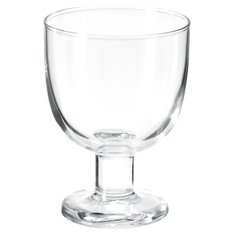 FRUKTDUVA Goblet, clear glass, 27 cl