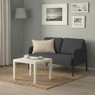 GLOSTAD/LACK set: 2-seat sofa + side table