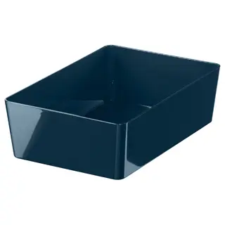 KUGGIS box, black-blue, 18x26x8 cm