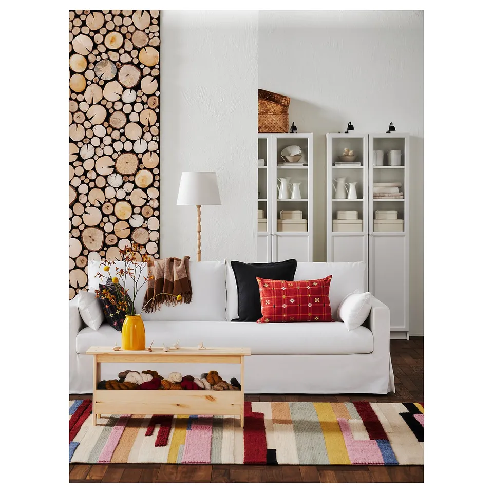 HYLTARP 3-seat sofa, Hallarp white