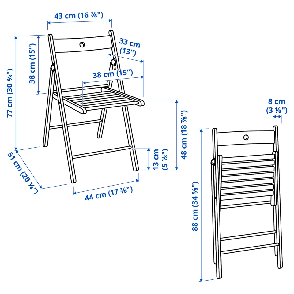 part: FRÖSVI folding chair