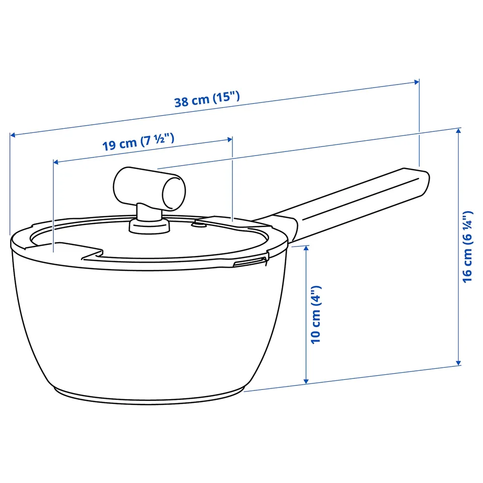 Illustration with measurements for the product: KLIPPFISK.