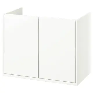 HAVBÄCK wash-stand with doors, white, 80x48x63 cm
