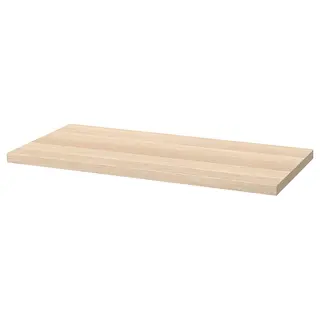 LINNMON table top, white stained oak effect, 100x45 cm