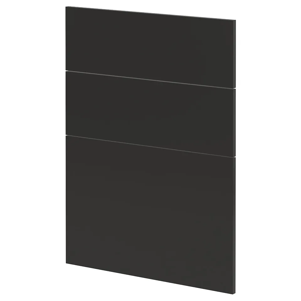 METOD kitchen panel, black, rectangular, modern design.