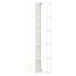 ENHET storage combination, white, Width 60 x Depth 32 x Height 180 cm