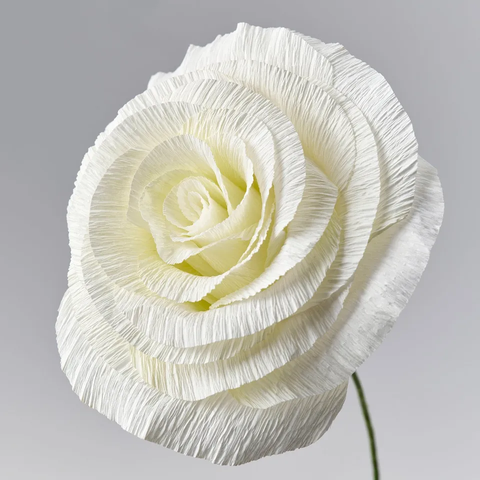 GULDSPETT Artificial flower, paper/Rose white, 50 cm