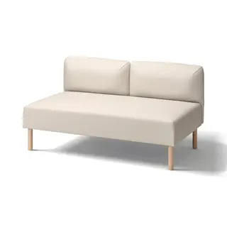 LILLEHEM 2-seat module, Vissle/beige wood, Depth 76 x Height 75 x Width 144 cm