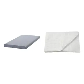 LUDDROS/ÅGOTNES set: foam mattress + mattress protector