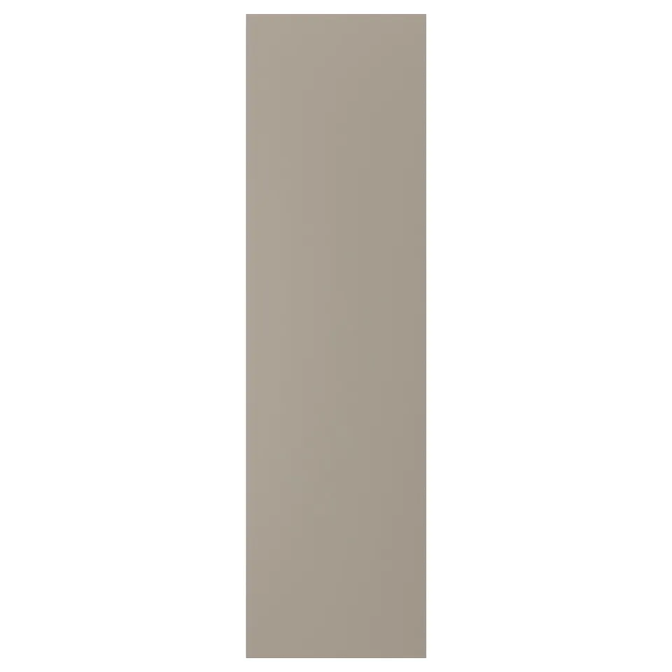 UPPLÖV beige panel, uniform kitchen finish, recycled wood.