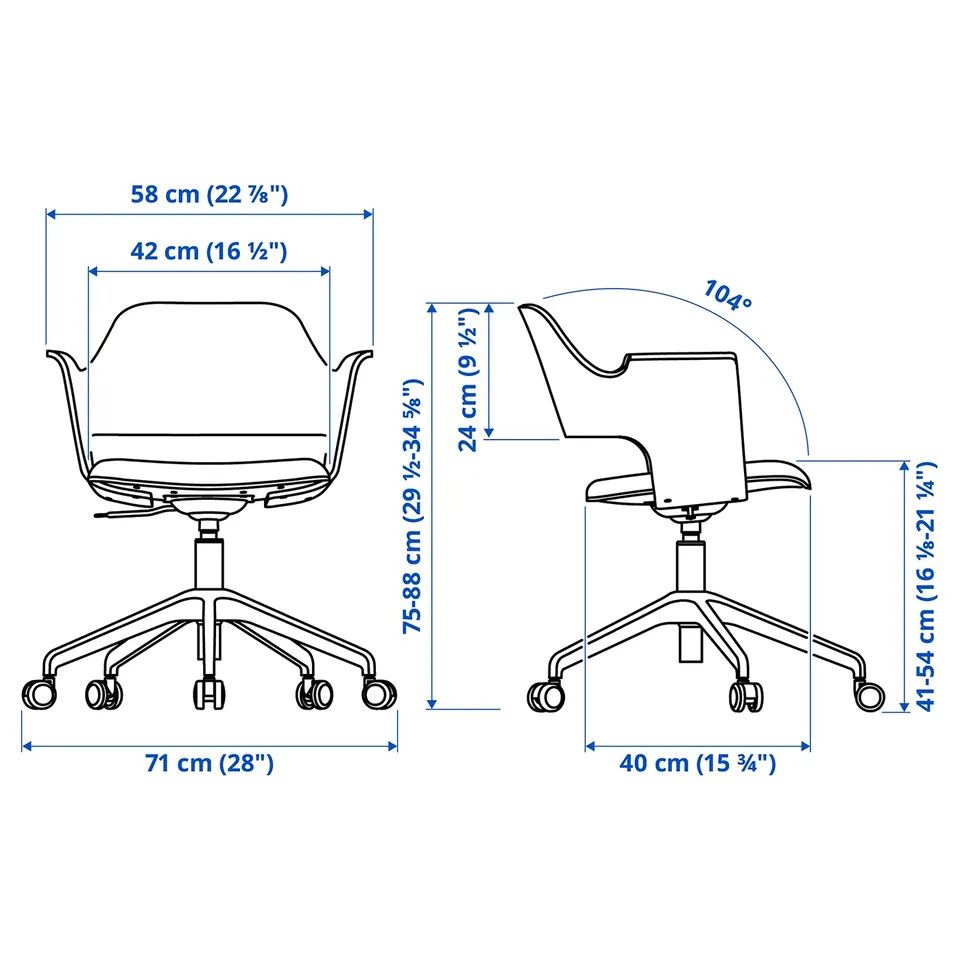 Illustration with measurements for the product: FJÄLLBERGET.