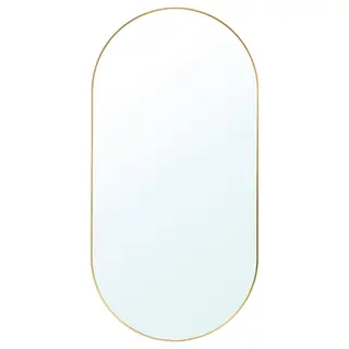 LINDBYN mirror, gold-colour, 60x120 cm