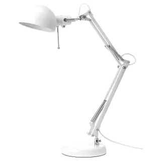 FORSÅ work lamp, white, Height 35 cm