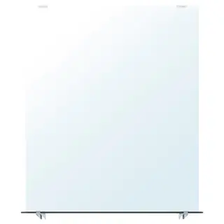 NYSJÖN mirror with shelf, white, 50x60 cm