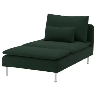 SÖDERHAMN chaise longue, Tallmyra dark green, Width 93 x Depth 151 x Height 83 cm