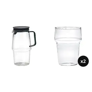 jug x1 + glass x2
