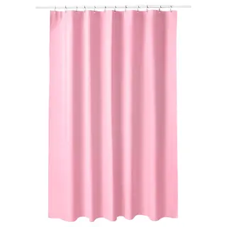 LUDDHAGTORN shower curtain, pink, Length 200 x Width 180 cm