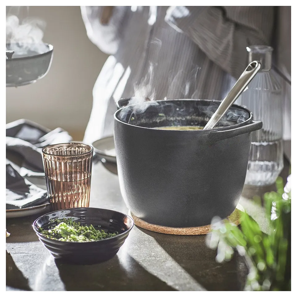 Cast iron cooking with herbs