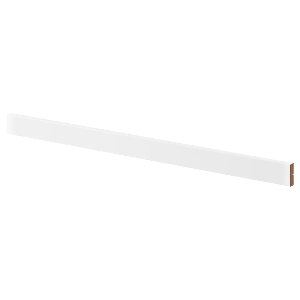 Decorative FÖRBÄTTRA cabinet trim, white, fiberboard with plastic foil.