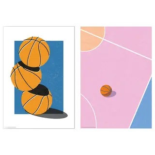 BILD poster, basketball match, Width 21 x Height 30 cm