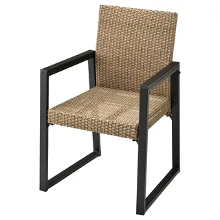 VÄRMANSÖ chair, outdoor, brown, Depth 56 x Height 88 x Width 59 cm