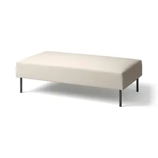 LILLEHEM 2-seat module, Vissle/beige metal, Depth 72 x Width 144 cm
