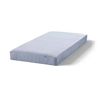 VADSÖ sprung mattress, extra firm/light blue, 90x200 cm