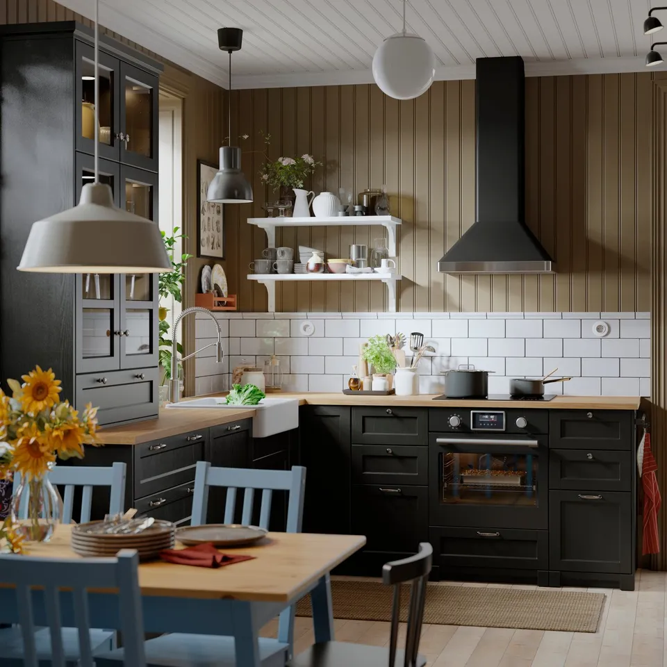 EKBACKEN Worktop, light oak effect/laminate, 246x2.8 cm