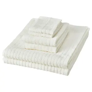 VÅGSJÖN towel, set of 6, white