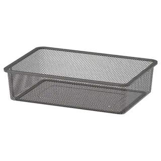 TROFAST mesh storage box, dark grey, 42x30x10 cm