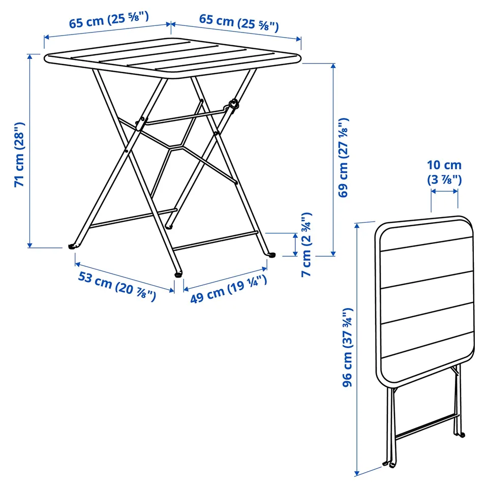 Illustration with measurements for the product: SUNDSÖ.