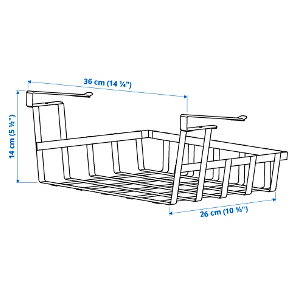 Illustration with measurements for the product: PÅLYCKE.