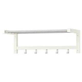 TJUSIG hat rack, white, Width 79 x Depth 32 x Height 25 cm