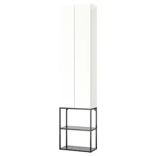 ENHET storage combination, anthracite/white, Width 60 x Depth 32 x Height 255 cm