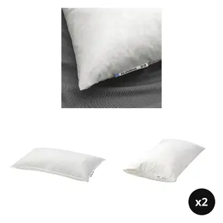 LUDDROS/PILSPINNARE/VILDKORN set: pillow, high + pillow, low + pillow protector x2