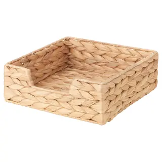 CISSAN napkin holder, water hyacinth, Length 18 x Width 18 x Height 7 cm