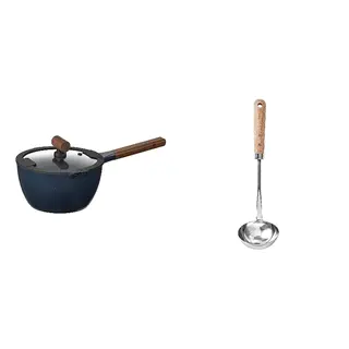 KLIPPFISK/VARDAGEN set: saucepan with lid + ladle