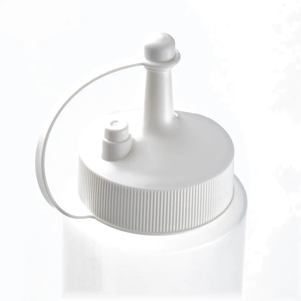 GRILLTIDER Squeeze bottle, white/transparent, 200 ml