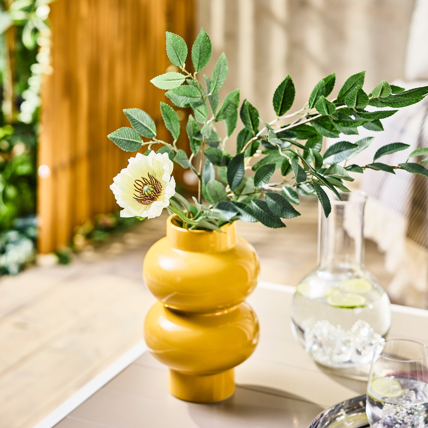 SMYCKA Artificial flower, in/outdoor foliage/green, 67 cm