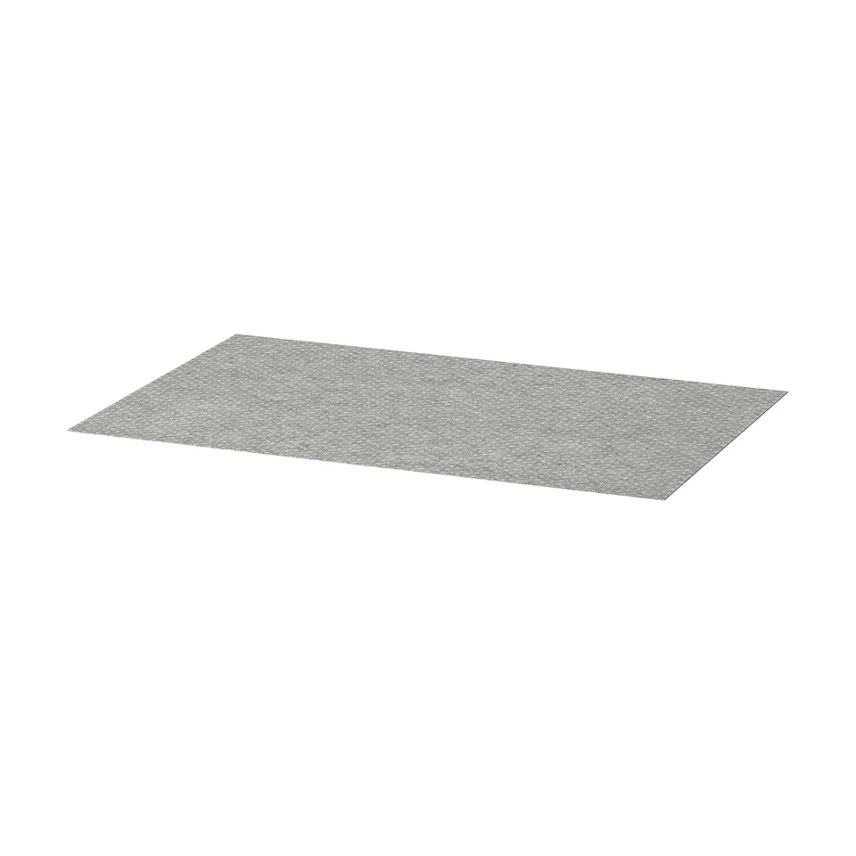 Grey KOMPLEMENT drawer mat, polyester, textured, non-slip.