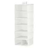 STUK storage with 7 compartments, white/grey, Width 30 x Depth 30 x Height 90 cm