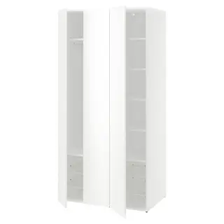 LASTARE wardrobe combination, white, 100x62x201 cm