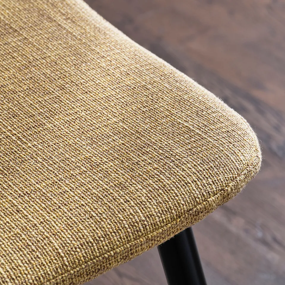 ÅLHULT / NORDMANSSKÄR Table and 2 chairs, beige/brown/Letafors yellow-beige black, 80x74 cm