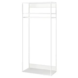 PLATSA open clothes hanging unit, white