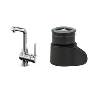 LUNDSKÄR/ÅBÄCKEN set: wash-basin mixer tap + mist nozzle for mixer tap