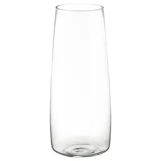 BERÄKNA vase, clear glass, 45 cm