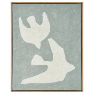 BLODFLÄDER picture, two birds, 40x50 cm