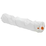 UTSÅDD play tunnel for cat, white/orange, Length 128 cm