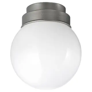 FRIHULT ceiling/wall lamp, stainless steel colour, Height 19 cm