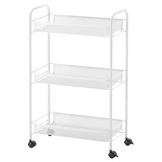 HORNAVAN trolley, white, Length 26 x Width 48 x Height 77 cm